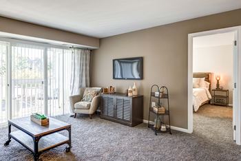 Living Room, Crossings at White Marsh Apartments, White Marsh, MD